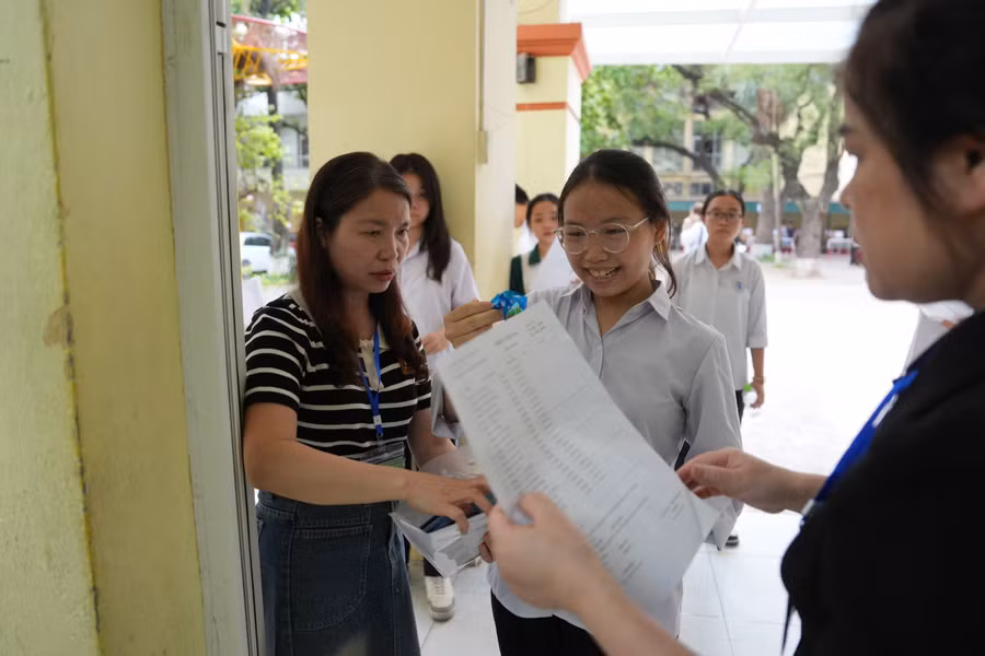 Thí sinh thi tốt nghiệp THPT năm 2025. Ảnh: Xuân Phú.