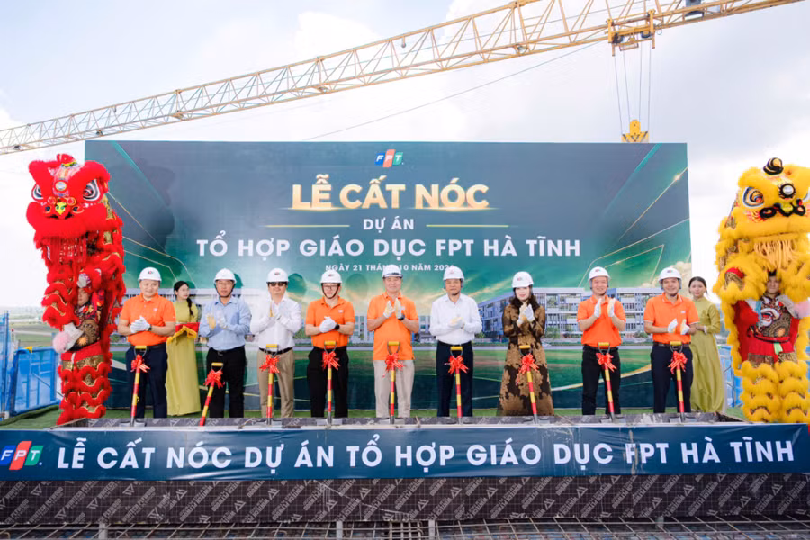 FPT Schools cất nóc cơ sở đầu tiên tại Hà Tĩnh, dự kiến đón học sinh từ năm học 2027-2028