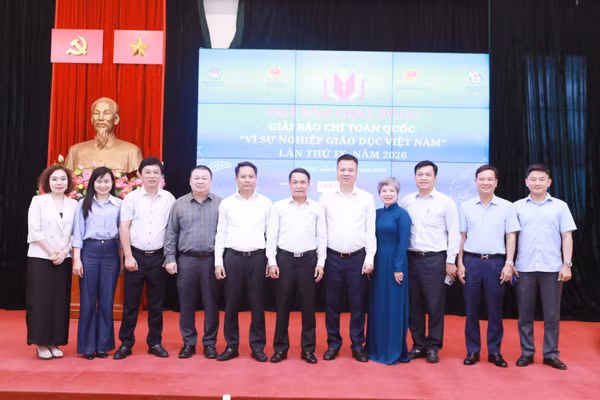 Họp báo, phát động Giải Báo chí toàn quốc ‘Vì sự nghiệp giáo dục Việt Nam’ năm 2026