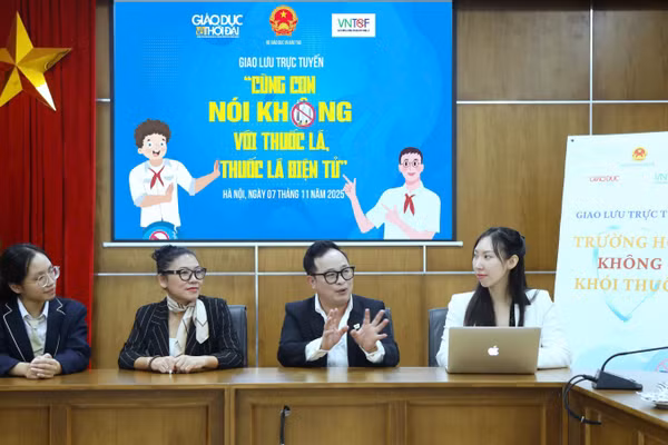 Giao lưu trực tuyến: Cùng con nói không với thuốc lá, thuốc lá điện tử