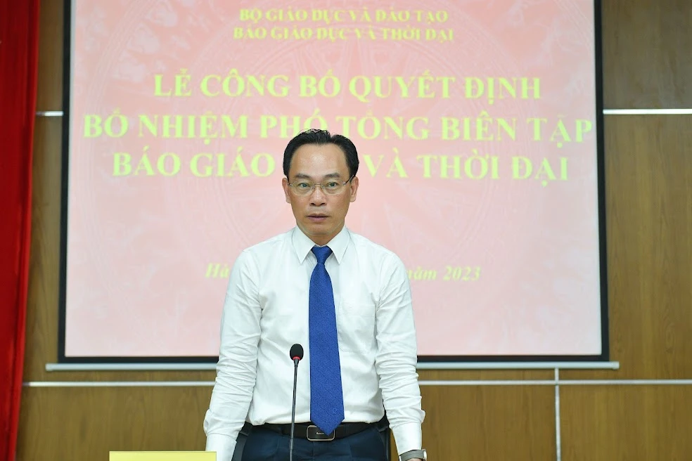 Thứ trưởng Hoàng Minh Sơn phát biểu tại buổi lễ. (Ảnh: Thế Đại) Thứ trưởng Hoàng Minh Sơn phát biểu tại buổi lễ. (Ảnh: Thế Đại)