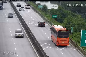 Trường hợp lái xe vi phạm an toàn trên cao tốc.