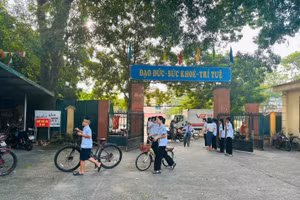 Một góc sân trường THCS Đại Đồng (Ảnh IT).