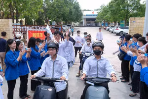Thí sinh Bắc Ninh dự thi tốt nghiệp 2024. 