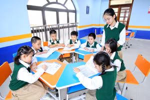 Học sinh trên địa bàn phường Võ Cường, Bắc Ninh. Ảnh minh họa.