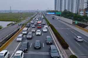 Một góc cao tốc Pháp Vân - Cầu Giẽ nhìn từ trên cao (ảnh minh họa), 