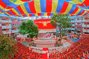 Trường học Thủ đô chuẩn bị cho khai giảng năm học mới (Ảnh TL).