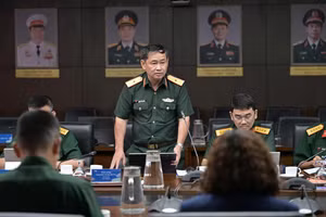Trưởng đoàn kiểm tra là Thiếu tướng Nguyễn Tùng Hưng - Phó Tư lệnh Bộ Tư lệnh 86.