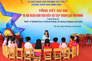 Trường Mầm non Minh Khai gieo mầm nét đẹp thanh lịch, văn minh từ tuổi thơ.