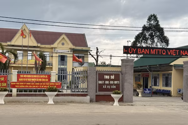 UBND xã Vụ Bổn, tỉnh Đắk Lắk. (Ảnh: V.L)
