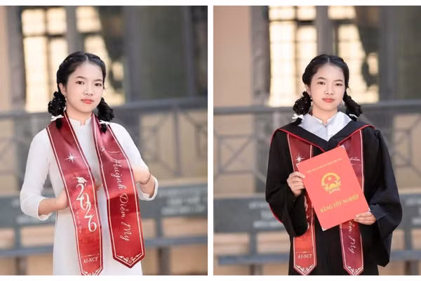 Em Huỳnh Diễm My - thủ khoa khối B00 với 3 điểm 10. (Ảnh: NVCC)