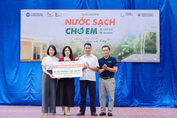 ‘Nước sạch cho em’ hoàn thành hành trình tại 5 điểm trường