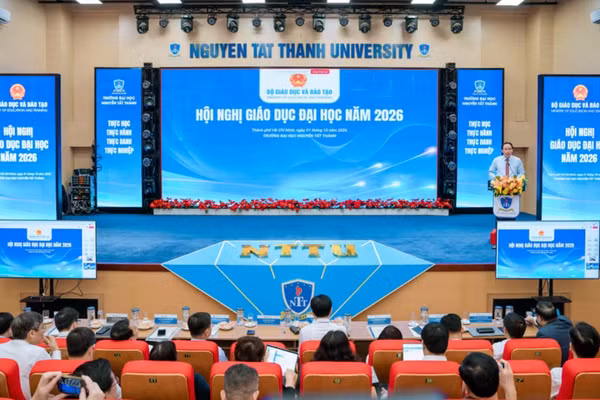 Phó Thủ tướng Lê Tiến Châu phát biểu tại Hội nghị Giáo dục đại học năm 2026.