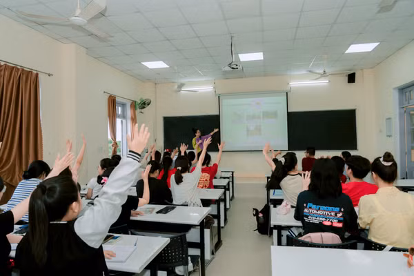 Giờ học tại Trường Đại học Sư phạm, Đại học Đà Nẵng.