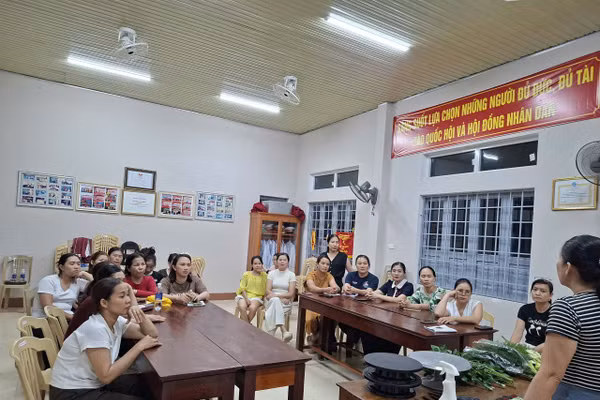 Lớp học nghề tại Trung tâm GDNN-GDTX Nam Quảng Trị.