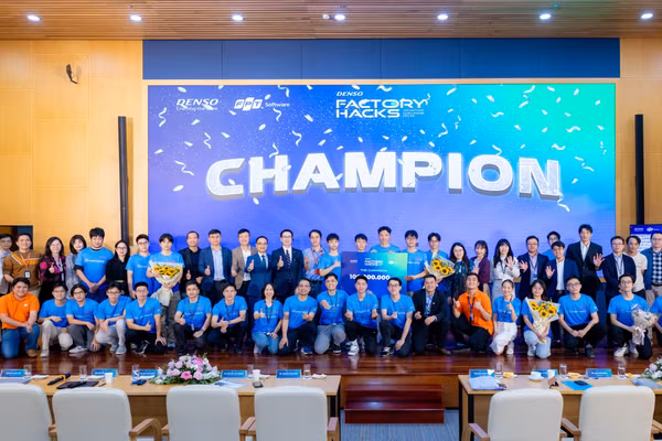 Thí sinh tham gia chung kết Denso Hackathon năm 2024. 