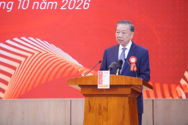 Tổng Bí thư, Chủ tịch nước Tô Lâm phát biểu tại buổi lễ.