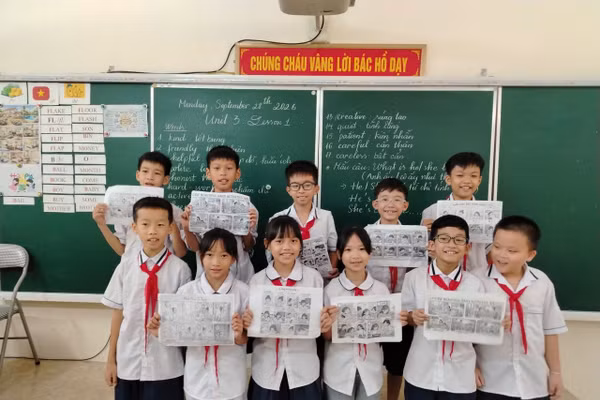 Học sinh Trường Tiểu học Phố Hiến (Hưng Yên).