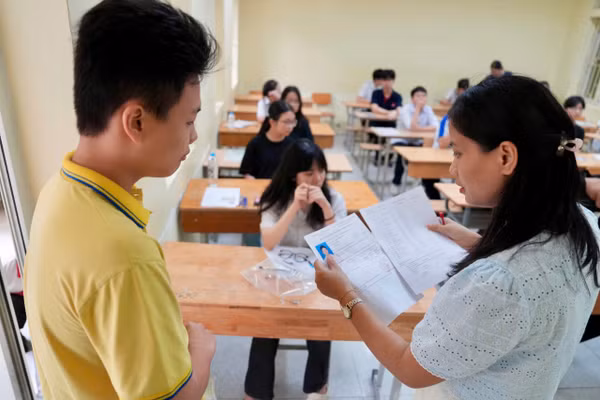 Thí sinh thi tốt nghiệp THPT năm 2025. Ảnh: Xuân Phú.