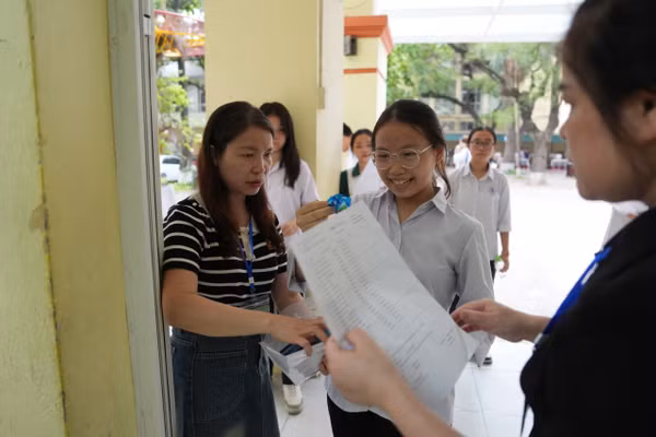 Thí sinh thi tốt nghiệp THPT năm 2025. Ảnh: Xuân Phú.