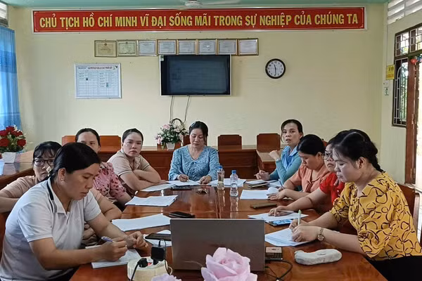 Trường học trên địa bàn xã Đốc Binh Kiều triển khai công tác phổ cập giáo dục, xóa mù chữ.