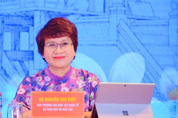 Bà Nguyễn Thu Thủy - Cục trưởng Cục Hợp tác quốc tế (Bộ GD&ĐT).