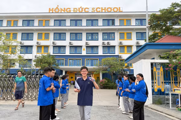 Thí sinh thi vào lớp 10 tại Hồng Đức School (Hưng Yên).