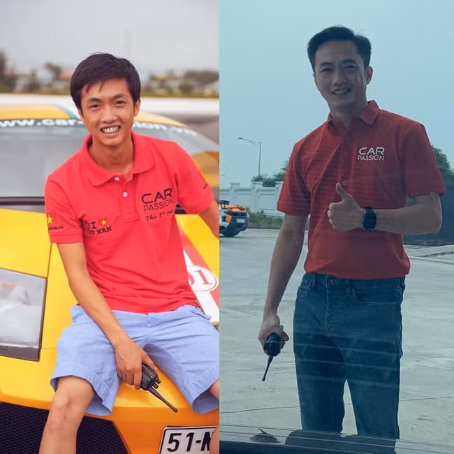 Cường Đô La vừa chia sẻ trên trang cá nhân bức hình so sánh anh trong quá khứ và ở thời điểm hiện tại. 