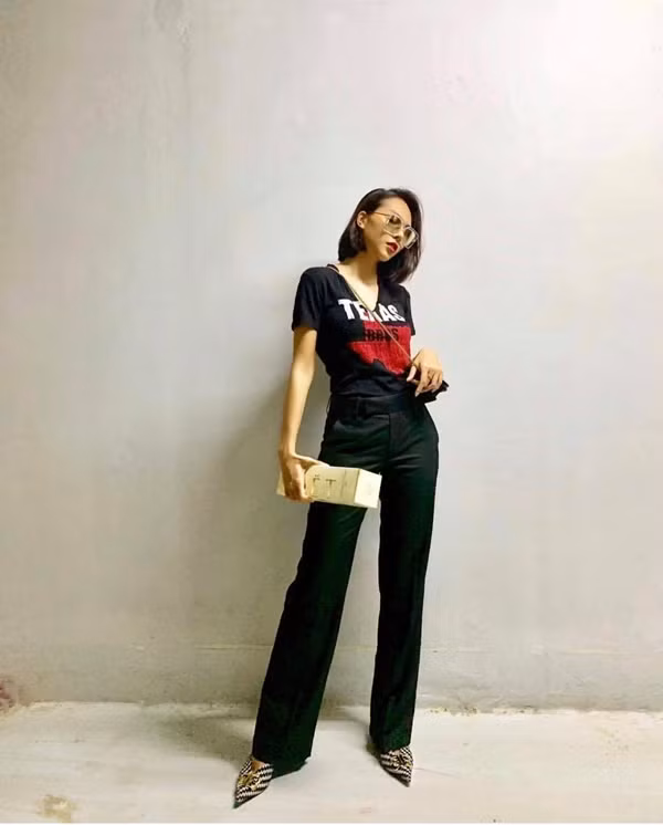 Mẹo chọn dáng quần tôn chân thon như sao Việt ảnh 9 Mẹo chọn dáng quần tôn chân thon như sao Việt ảnh 9
