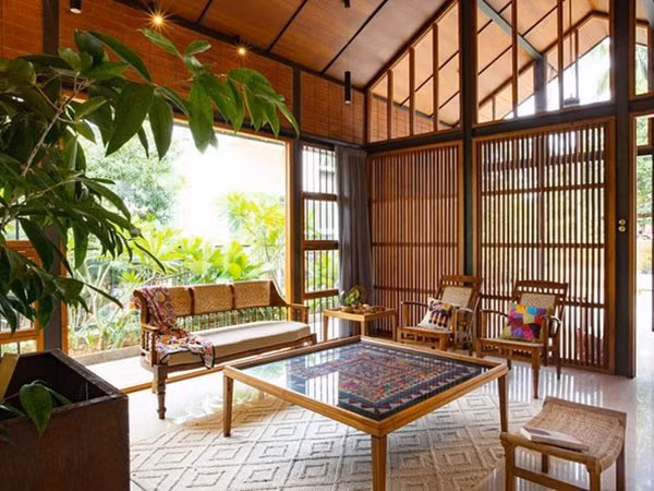 Mẫu nhà cấp 4 tuyệt đẹp thoáng và rộng như resort ảnh 3 mau nha cap 4 tuyet dep thoang va rong nhu resort - 4