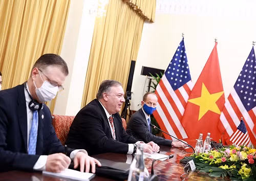 Ngoại trưởng Hoa Kỳ đánh giá cao các biện pháp Chính phủ Việt Nam hướng tới quan hệ thương mại hài hòa và bền vững - Ảnh: VGP/Hải Minh