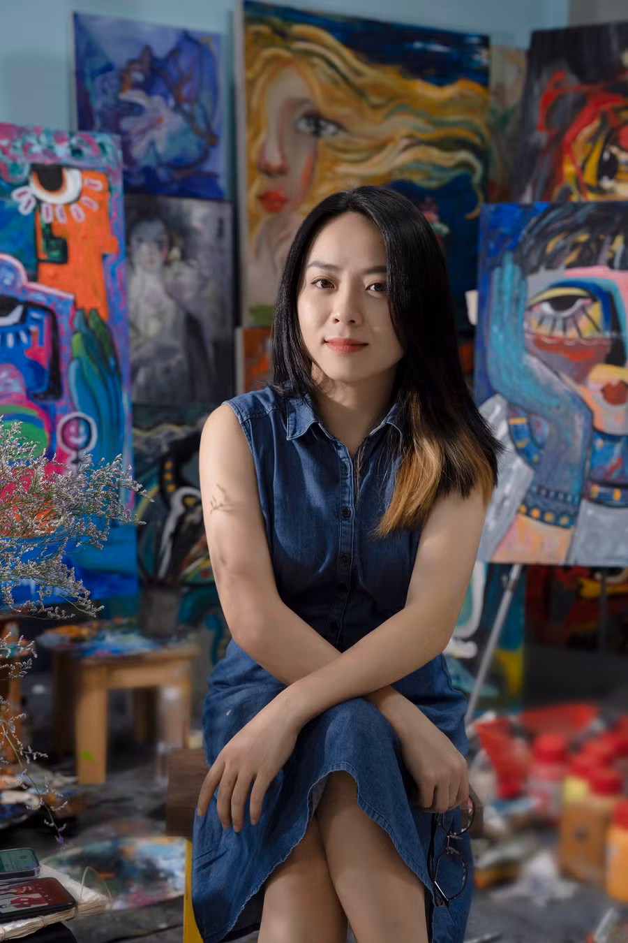 Họa sĩ Lê Như Nguyện.