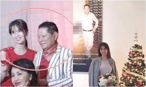 Ngọc Trinh bên ông Hoàng Kiều tại Mỹ. (ảnh vnexpress.net) ngoc-trinh-o-biet-thu-33-trieu-usd-cua-ty-phu-hoang-kieu