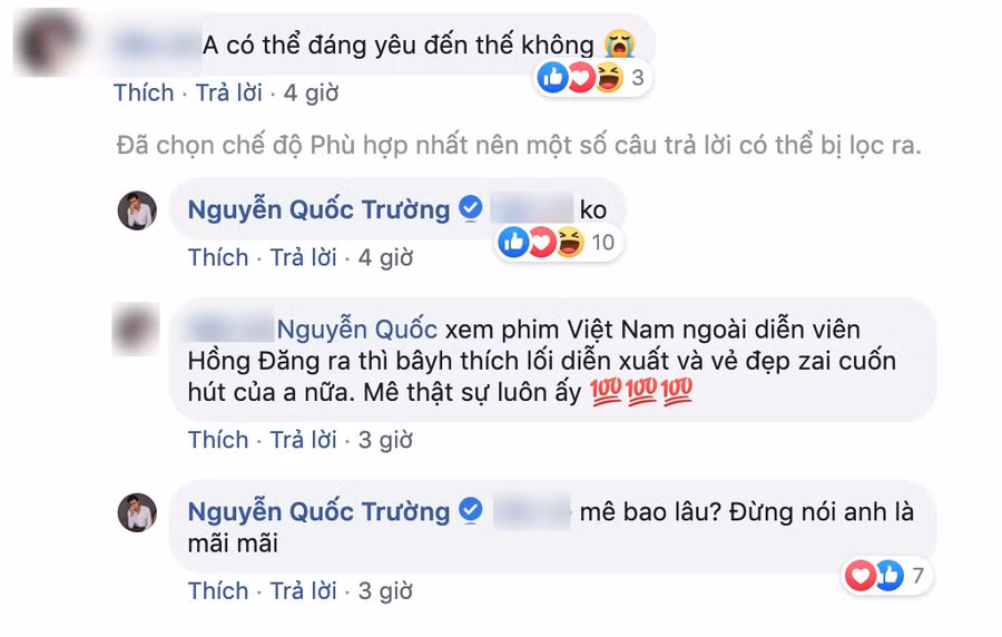 Quốc Trường “thả thính” fan nữ trên Facebook ngọt lịm nhưng lại phũ thế này khi Bảo Thanh xuất hiện ảnh 2