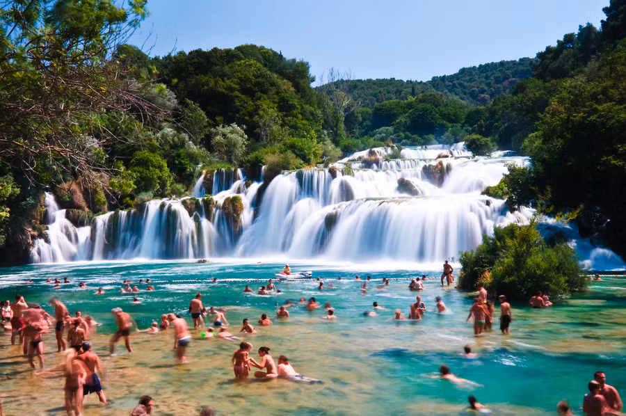 "Tắm tiên" ở Skradinski buk