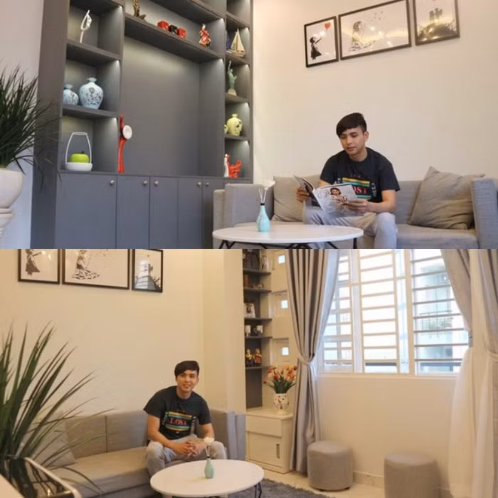 Một góc nhà của nam nghệ sĩ được anh đăng tải trên trang cá nhân, từ không gian đến nổi thất bên trong đều mang phong cách hiện đại trẻ trung và không quá cầu kỳ. Chính những điều đó làm ngôi nhà của nam ca sĩ trở nên thoải mái, sang trọng hơn. Các ca sĩ mang danh hội chợ nhưng sở hữu tài sản khủng-7