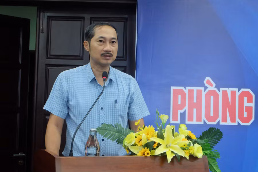 Ông Cao Trí Dũng – Chủ tịch Hiệp hội Du lịch TP Đà Nẵng phát biểu tại buổi họp.
