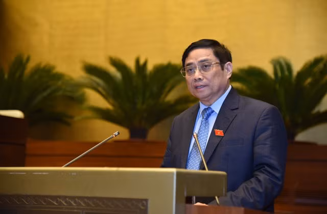 Thủ tướng Chính phủ Phạm Minh Chính tại kỳ họp thứ 2, Quốc hội khóa XV.