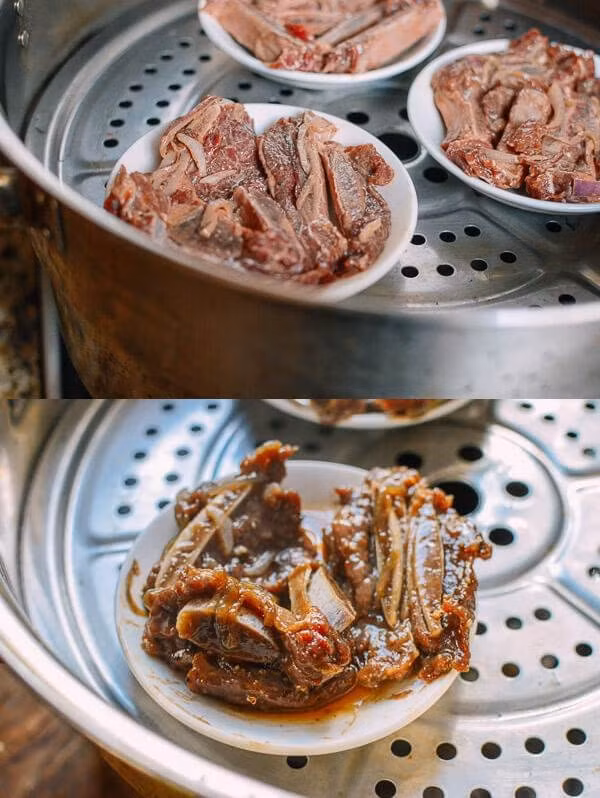 Sườn hấp