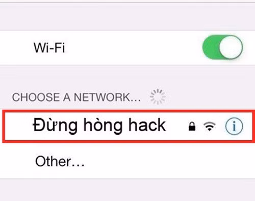 Những tên wifi "chất nhất Việt Nam"