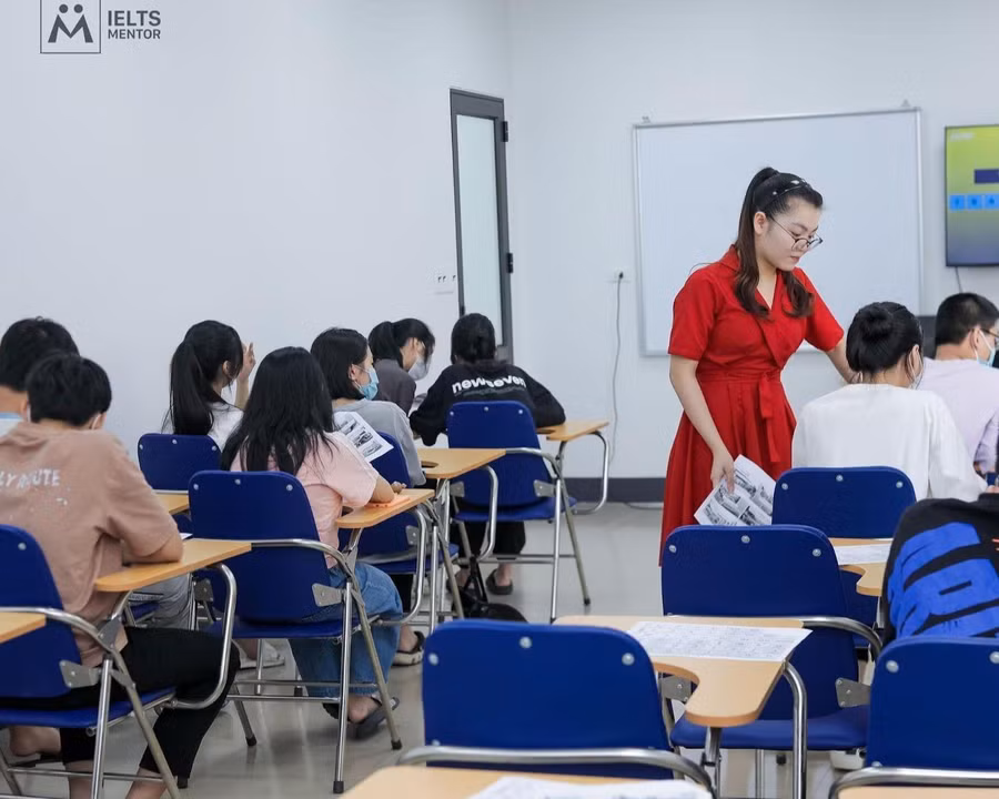Không khí học tập tại các lớp IELTS Mentor