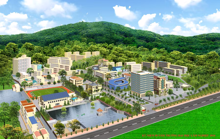 Cơ sở chính của Trường ĐH Lâm Nghiệp