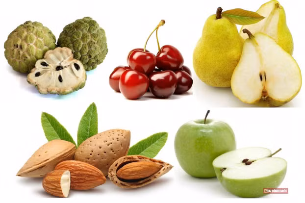  Hạt quả táo, lê, na, anh đào, hạnh nhân đều chứa các chất kịch độc gây nguy hại cho sức khỏe. Ảnh minh họa 