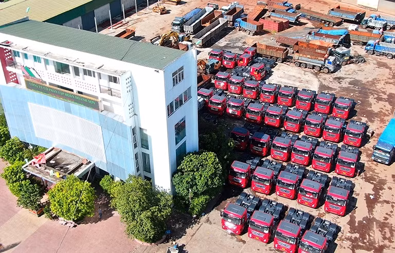 Vận hành vận tải của tập đoàn được xem là lớn nhất tại Hà Tĩnh (Ảnh: tư liệu).