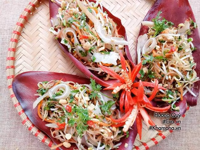 Cách làm nộm hoa chuối tai heo giòn ngon, tươi mát cả nhà đều mê