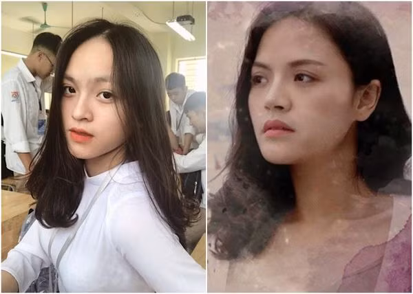 Nữ sinh bất ngờ nổi tiếng vì quá giống "chị Huệ" Thu Quỳnh ảnh 2 Nữ sinh bất ngờ nổi tiếng vì quá giống chị Huệ Thu Quỳnh ảnh 2