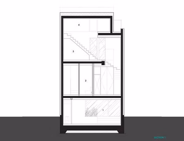 Căn nhà siêu đẹp nổi bật giữa căn ngõ nhỏ khiến ai cũng thích mê ảnh 19 Thiết kế mặt trước của căn nhà.