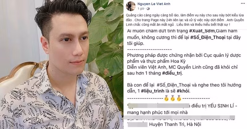 Việt Anh bức xúc khi trở thành bệnh nhân yếu sinh lý.