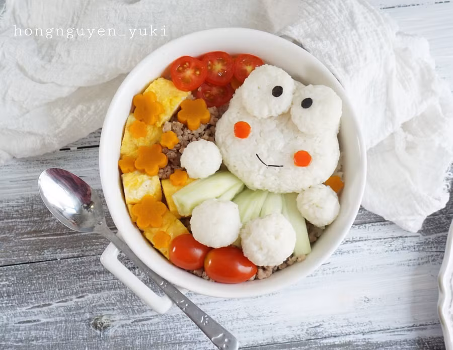 Những bữa cơm bento đẹp như tranh của mẹ đảm ảnh 10