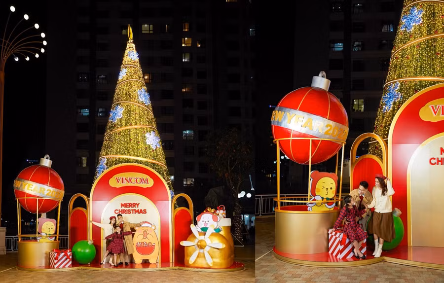 Những người bạn Gấu dẫn đường cho các thử thách khám phá tại Vincom Mega Mall Times City (Hà Nội) khám phá vùng đất mới, khiến các bạn nhỏ say mê vui chơi, chụp ảnh trong không gian Giáng Sinh nổi bật.